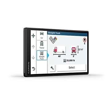 Garmin Dezl OTR500, 5.5-inch GPS Truck Navigator, Custom Truck Routing and Load-to-Dock Guidance, 01...