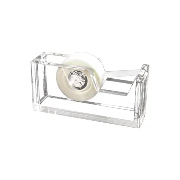 Kantek Acrylic Tape Dispenser - Clear & Elegant for Desks