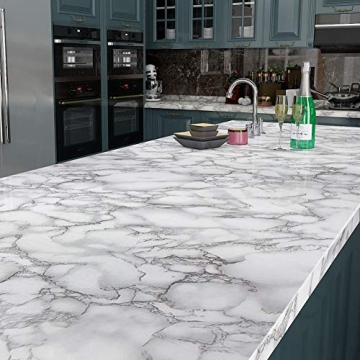 Livelynine Modern Marble Contact Paper for Stylish Home Décor and Upgrades