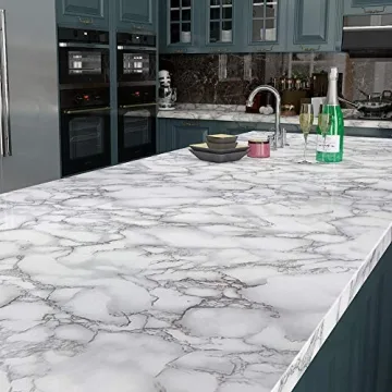 Livelynine Modern Marble Contact Paper for Stylish Home Décor and Upgrades