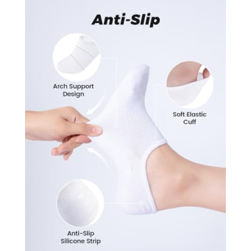 IDEGG No Show Socks - Stylish Anti-Slip Comfort for All