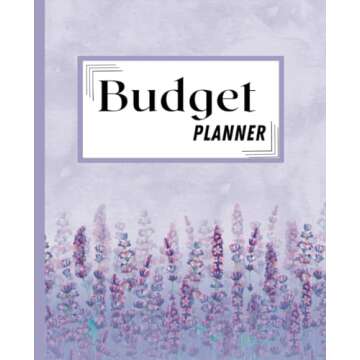 Purple Budget Planner, Monthly Expense Book: Budgeting Workbook Undated 12 Month Tracker to Hit Your...