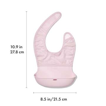 OXO Tot Roll-Up Bib - 2 Pack - Drizzle and Blossom