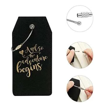 Trendy and Durable PU Leather Luggage Tags for Travelers