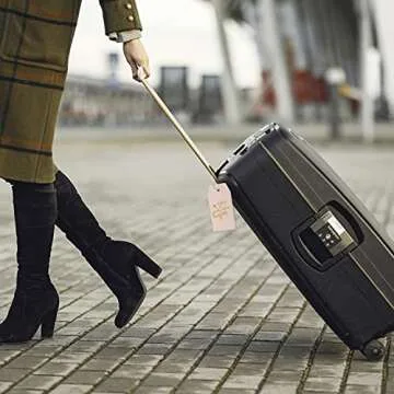 Trendy and Durable PU Leather Luggage Tags for Travelers