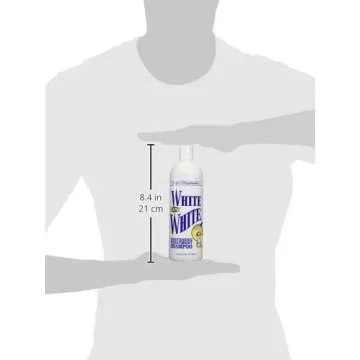 Chris Christensen White on White Whitening Treatment Dog Shampoo, Groom Like a Professional, Brightens White, Safely Removes Yellow & Other Stains, All Coat Types, Made in USA, 16 oz.