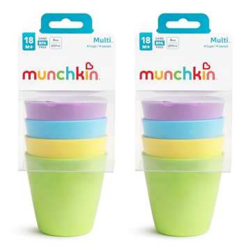 Munchkin Multi Open Training Toddler Cups - 8 Pack