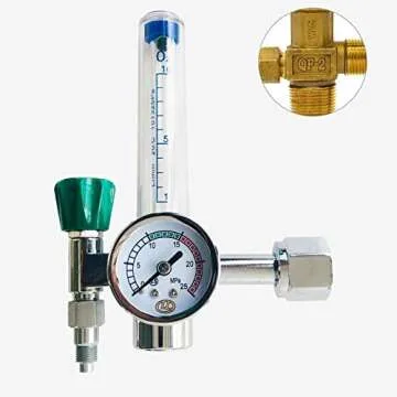 WX-YQ01 Oxygen Pressure Reducer Meter Regulator CGA540 Buoy with G5/8-14 Outlet Female Thread and Tube