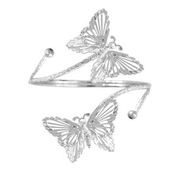 Caiyao Punk Cool Upper Arm Adjustable Bracelet with Butterfly Design