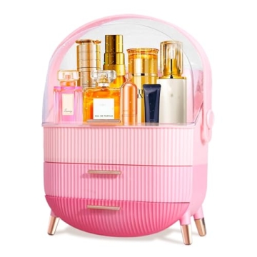 MASSY Egg Shape Makeup Storage Box - Glamorous Vanity Organizer for Cosmetics