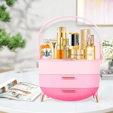 MASSY Egg Shape Portable Makeup Organizer for Elegance