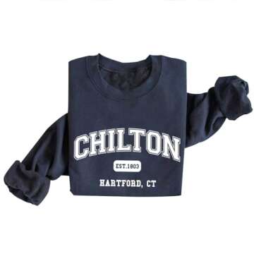 DIOMMELL Chilton Hartford Preppy Sweatshirt Stars Hollow Sweatshirt Gilmore Merch Gifts