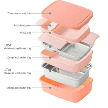 Freshmage Bento Box - Stainless Steel & Leakproof