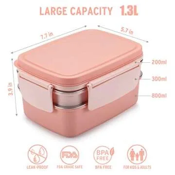 Freshmage Bento Box - Stainless Steel & Leakproof
