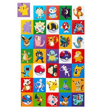 Hallmark Pokémon Valentines Day Cards and Mailbox for Kids School Classroom Exchange (1 Box, 32 Valentine Cards, 35 Stickers, 1 Teacher Card)