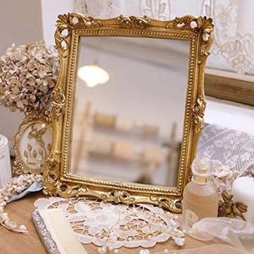 Lemonadeus Ornate Gold Baroque Frame Mirror 11x9.5