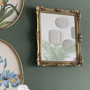 Lemonadeus Ornate Gold Baroque Frame Mirror 11x9.5