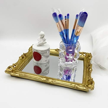 Lemonadeus Ornate Gold Baroque Frame Mirror 11x9.5