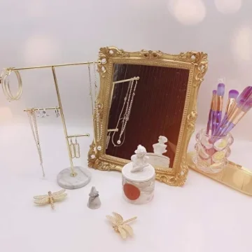 Lemonadeus Ornate Gold Baroque Frame Mirror 11x9.5