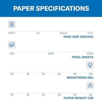 Hammermill Printer Paper, Premium Color 32 Lb Copy Paper, 8.5 x 11 - 1 Ream (500 Sheets) - 100 Bright, Made in the USA, 102630