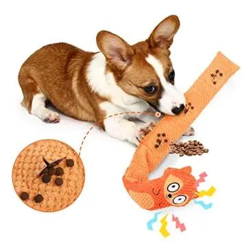 Letsmeet Squeak Dog Toys, Dog Puzzle Toys IQ Training, Dog Snuffle Toys Foraging Instinct Training Puppy Toys with Beautiful Gift Box