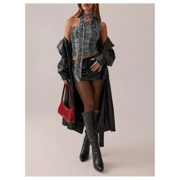 Milumia Women's Stylish One Shoulder Cut Out Tank Tops