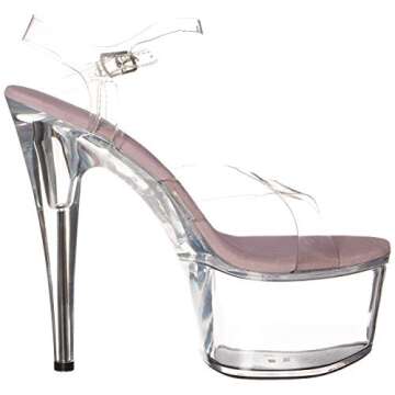 Chic Ellie Shoes Women's Clear Platform Sandals