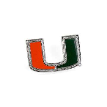 Aminco NCAA Miami Hurricanes Team Logo Pin - Show Your Spirit