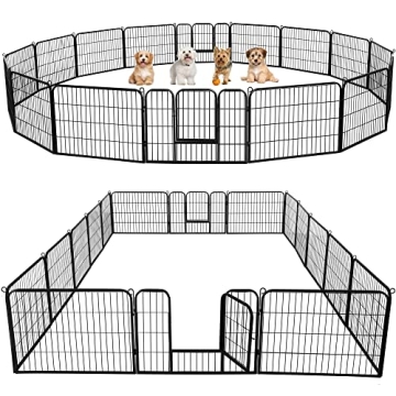 Yaheetech Dog Playpen 16 Panels Heavy Duty for Pets