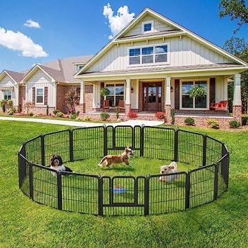 Yaheetech Dog Playpen 16 Panels Heavy Duty for Pets