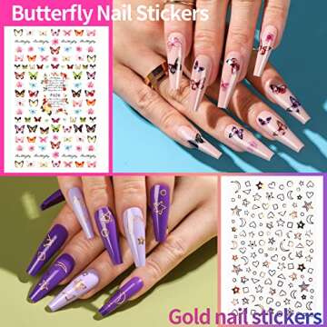 Teenitor Long Press On Nails Kit 24 Color Long Coffin Nail Tips Full Cover, 576pcs Long Coffin Press On Nails Long Coffin Fake Nails, Matte Press On Nails Long, Long Coffin Glue On Nails