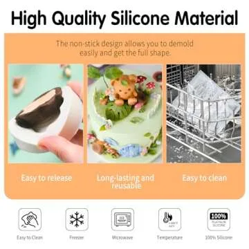 SK 3D Fairy House Christmas Silicone Fondant Mold Cake Decorating Pastry Gumpaste Tool