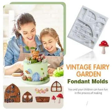 SK 3D Fairy House Christmas Silicone Fondant Mold Cake Decorating Pastry Gumpaste Tool