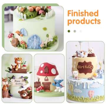 SK 3D Fairy House Christmas Silicone Fondant Mold Cake Decorating Pastry Gumpaste Tool