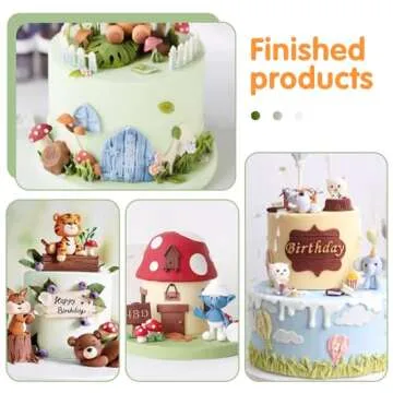SK 3D Fairy House Christmas Silicone Fondant Mold Cake Decorating Pastry Gumpaste Tool
