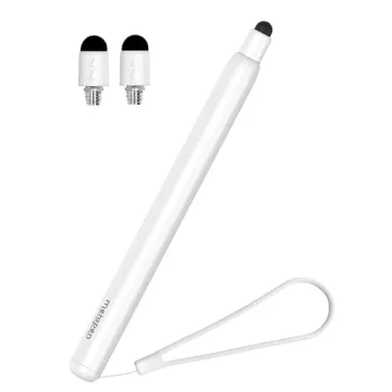 Metapen X1 Universal Stylus Pen for Touch Screens, 2-1 Retractable Pointer & Stylus with Special Flocking Tip, High Precision & Soft, Stylus Pen for iPad/iPhone/Android/Tablets/Samsung/HP/Kindle
