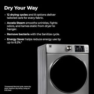 Kenmore Electric Dryer with Steam and Smart Sensor System