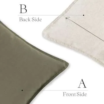 Foindtower Decorative Cotton Linen Throw Pillow Covers 20x20