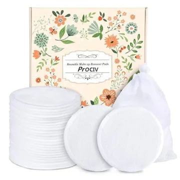 ProCIV Reusable Makeup Remover Pads - Eco-Friendly Skincare Essential, 16 Pack