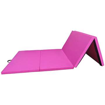 All Purpose 4'x8'x2" Extra Thick High Density Anti Tear Gymnastics Gym Folding Exercise Aerobics Mat...