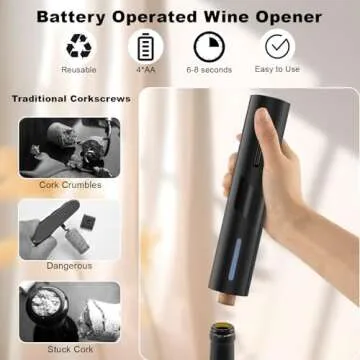 Effortless COKUNST Electric Wine Opener - Perfect Gift