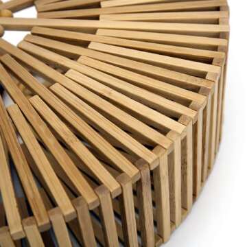 VAKAER Women Bamboo Purse Summer Beach Tote Bag Handmade Small Handbag with Inner bag