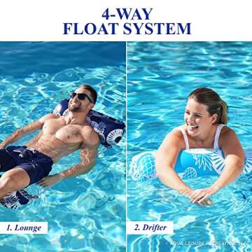 Waterlife 4-in-1 Pool Hammock 2-Pack for Ultimate Relaxation