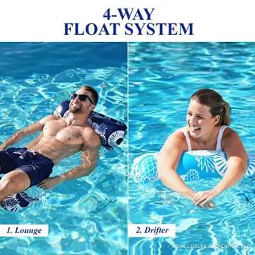 Waterlife 4-in-1 Pool Hammock 2-Pack for Ultimate Relaxation
