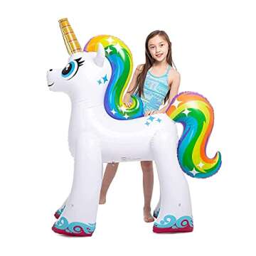 JOYIN 48'' Inflatable Unicorn Sprinkler for Summer Fun
