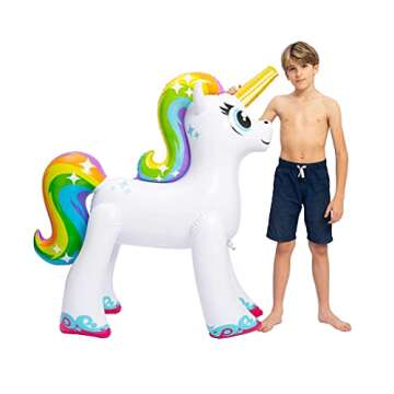 JOYIN 48'' Inflatable Unicorn Sprinkler for Summer Fun