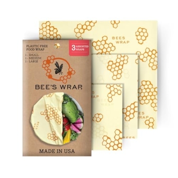 Bee's Wrap Eco-Friendly Reusable Beeswax Food Wraps - Assorted Pack