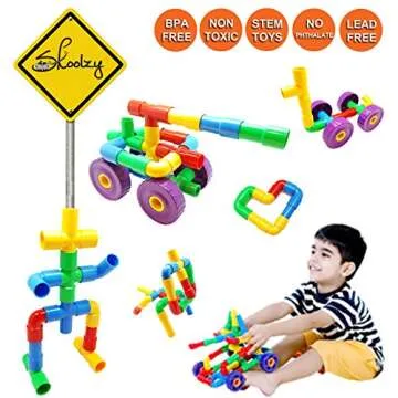 Skoolzy 29 Piece Educational Pipe Tube Building Toy