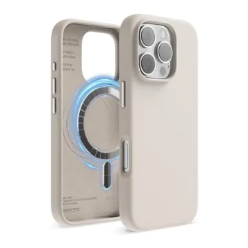 elago Magnetic Silicone Case for iPhone 16 Pro - Shockproof, Soft Grip