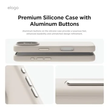 elago Magnetic Silicone Case for iPhone 16 Pro